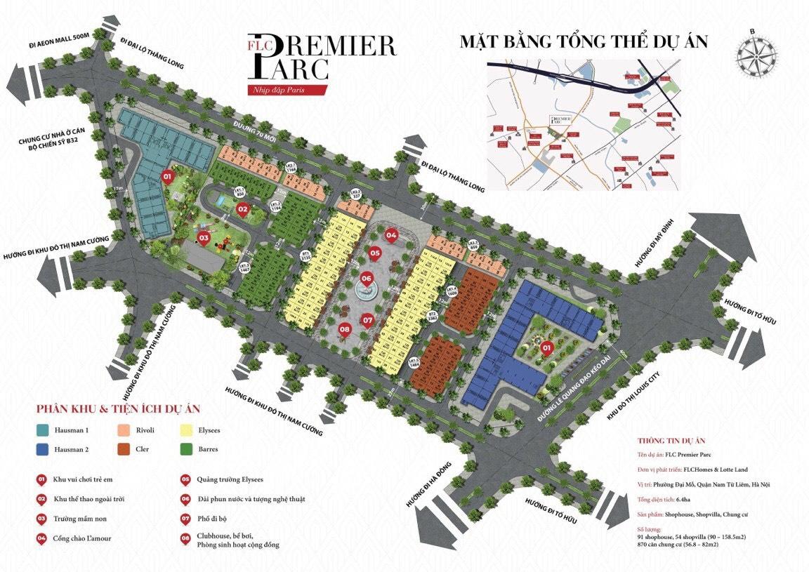 Mặt bằng Premier Park